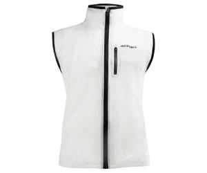 Acerbis Rain Dek Pack Gilet antipioggia, Bianco, Taglia M