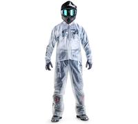 Acerbis Rain Transparent 3.0 Pantaloni Pioggia, Bianco, Taglia S/M