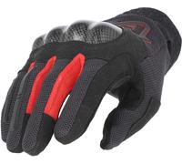 Acerbis Ramsey My Vented Pro Mesh Guanti da motocicletta, nero-rosso, taglia 2XL per maschi