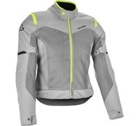 Acerbis Ramsey Vent 2.0 Mesh Ladies Giacca tessile da moto, grigio/giallo, Taglia XS