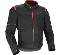Acerbis Ramsey Vented 2.0 Mesh Giacca tessile da moto, nero/rosso, Taglia L