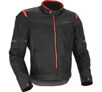 Acerbis Ramsey Vented 2.0 Mesh Giacca tessile da moto, nero/rosso, Taglia XL