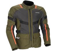 Acerbis Ramsey Vented Long Giacca tessile da motocicletta, verde/arancione, M