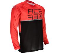 Acerbis Razorcrest Maglia da bicicletta, nero-rosso, taglia XL per maschi