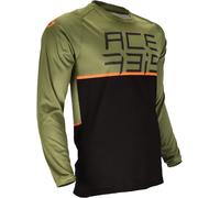 Acerbis Razorcrest Maglia da bicicletta, nero-verde, taglia M per maschi