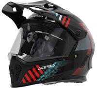 §Casco Adventure Bambino Acerbis Rider Dual Nero-Rosso§