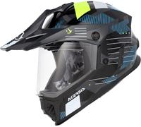 Acerbis Rider Graphic Casco Enduro Giovanile, nero/blu/bianco, Taglia Y/M (51/52)