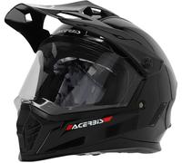 Acerbis Rider Solid Casco da motocross giovanile, nero, Taglia Y/L (51/52)