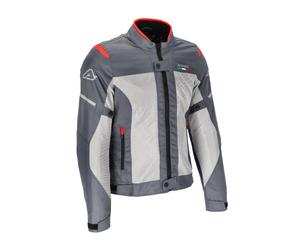 ACERBIS RUBY LADY JACKET CE ON ROAD GRIGIO ROSSO TAGLIA L GIACCA MOTO DONNA