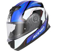 Acerbis Serel Graphic Casco, bianco-turchese-blu, taglia XS per maschi