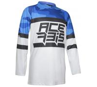Acerbis Skyhigh Bambini Motocross Jersey, blu/grigio, Taglia S