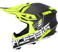 Acerbis Steel Carbon 2023 Casco Motocross, nero-giallo, taglia M