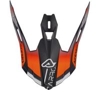 Acerbis Steel Carbon, picco male Opaco Nero/Arancione Fluo