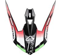 Acerbis Steel Carbon, picco male Opaco Verde/Rosso
