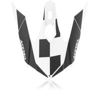Acerbis Steel Kinder/Eclipse Picco del casco, Bianco/nero, Taglia unica