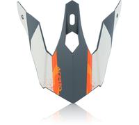 Acerbis Steel Kinder/Eclipse Picco del casco, grigio/arancione, Taglia unica