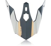 Acerbis Steel Kinder/Eclipse Picco del casco, grigio/oro, Taglia unica