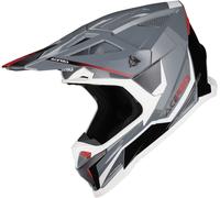 Acerbis T711 Casco da motocross, grigio/bianco, Taglia M (57/58)