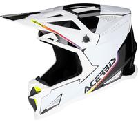 Acerbis T711, casco da motocross M male Bianco/Nero/Giallo Fluo