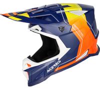 Acerbis T711, casco da motocross XL female Blu Scuro/Arancione/Giallo