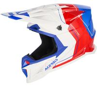 Acerbis T711 Graphic Casco da motocross, bianco/rosso/blu, Taglia XL (61/62)