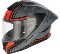 Acerbis Tarmak-X, casco integrale XXL female Grigio/Nero/Rosso Fluo