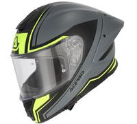 Acerbis Tarmak-X Logo Elmetto, Grigio opaco/giallo neon, Taglia L (59/60)