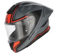 Acerbis Tarmak-X Logo Elmetto, nero/grigio/rosso, Taglia XL (61/62)