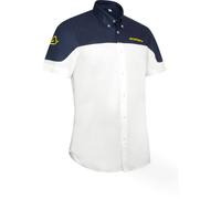 Acerbis Team, camicia a manica corta XXL male Bianco/Blu Scuro