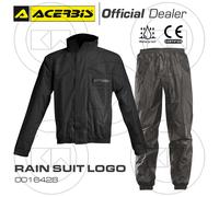 Acerbis Logo Tuta antipioggia a 2 pezzi, nero, taglia 2XL