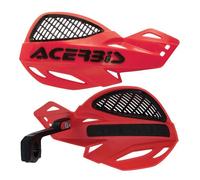 Acerbis Uniko MX Protezioni Manubrio Coppia Kit Ricambio Rosso Nero Sherco