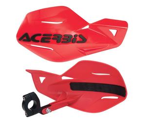 Acerbis Uniko MX Protezioni Manubrio Coppia Kit Ricambio Rosso Nero Sherco