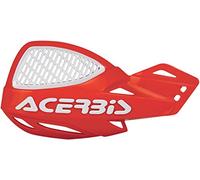 Acerbis Uniko - Protezioni mani con prese d'aria per aria, colore: Rosso/Bianco