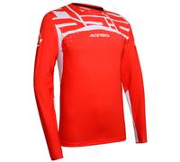 Acerbis Vega X-Flex Maglia Motocross, Rosso/Bianco, Taglia S
