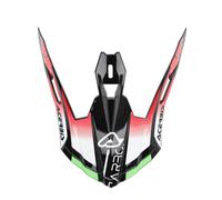 ACERBIS VISIERA STEEL CARBON 22-06 VERDE/ROSSO 0025078.379