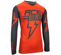 Acerbis X-Flex Blizzard Maglia Motocross, Arancione/grigio, Taglia M