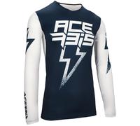 Acerbis X-Flex Blizzard Maglia Motocross, bianco-blu, taglia XL per maschi