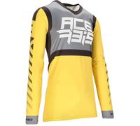 Acerbis X-Flex Five Maglia Motocross, giallo/grigio, Taglia L