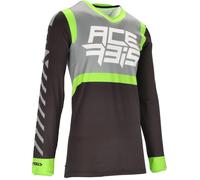 Acerbis X-Flex Five Maglia Motocross, nero/verde, Taglia S