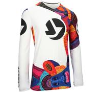 Acerbis X-Flex Veras Maglia Motocross, bianco/nero/giallo, Taglia L