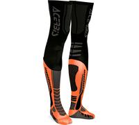 Acerbis X-Leg Pro, calzini L/XL male Nero/Arancione