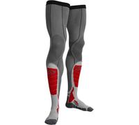 Acerbis X-Leg Vented Pro Calzini al ginocchio da motocross, grigio/rosso, Taglia XXL