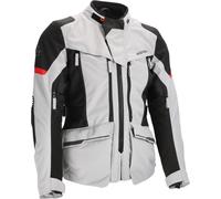 Acerbis X-Rover Giacca tessile moto da donna impermeabile, grigio/rosso, Taglia XL