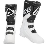 Acerbis Stivali X-Team Nuovo Modello Motocross Supermoto Enduro tutte le dimensioni 39-47 Stivali Scarpe, bianco nero, 42 EU