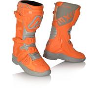 Acerbis X-Team Stivali da motocross per bambini, grigio-arancione, taglia 37