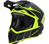 Acerbis X-Track 2023 Casco da motocross, nero/giallo neon, Taglia S (55/56)