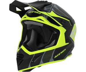 Acerbis X-Track 2023 Casco da motocross, nero-giallo, taglia L per maschi