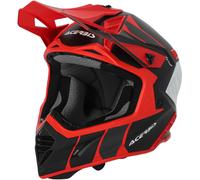Acerbis X-Track 2023 Casco da motocross, nero/rosso, Taglia S (55/56)