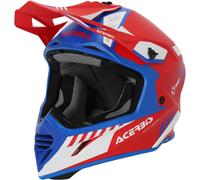Acerbis X-Track Mips Casco Motocross, rosso-blu, taglia S