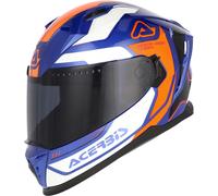 Acerbis X-Way, casco integrale M female Blu/Arancione/Bianco